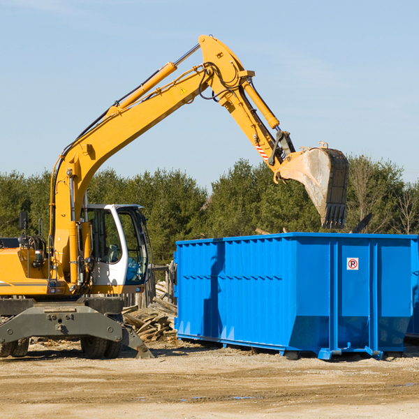 how many times can i have a residential dumpster rental emptied in Blaine Ohio